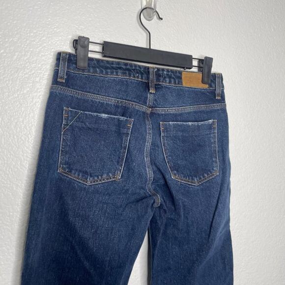 Zara Basic Womens Jeans Size 2 Dark Wash Denim Blue Skinny Leg Mid Rise - Picture 12 of 14